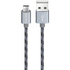 Кабель USB- MicroUSB/ Borofone BX24 / 1M / Серый в рассрочку