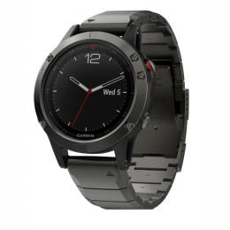 Смарт Часы Garmin Fenix 5 Plus Sapphire Gray / Metal Band