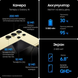 Смартфон Samsung Galaxy S24 Ultra 12/256GB серый титан