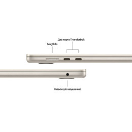 Ноутбук Apple MacBook Air 15" M3 8c CPU, 10c GPU 16/512GB Starlight (2024)