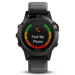 Смарт Часы Garmin Fenix 5X Sapphire Gray / Metal Band