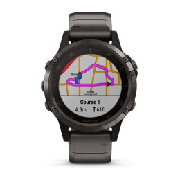 Garmin Fenix 5 Plus Sapphire Titan Gray DLC / Titan DLC Band