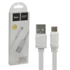 Кабель USB - MicroUSB / HOCO X5 Bamboo / 1M / Белый в рассрочку